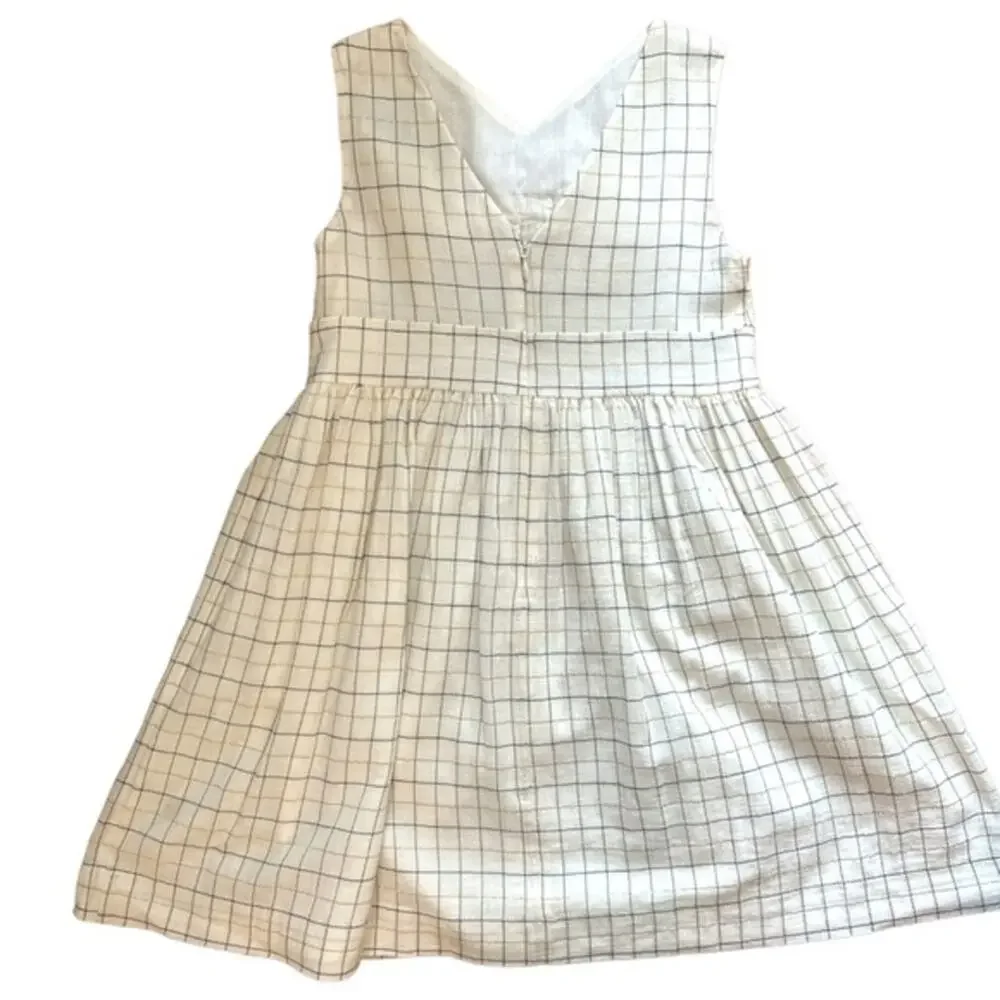 Mayoral of Spain Fancy Metallic Plaid Party Dress EUC Holliday Christmas